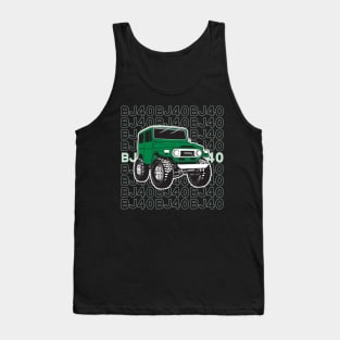 BJ40 Stacked in Green Tank Top